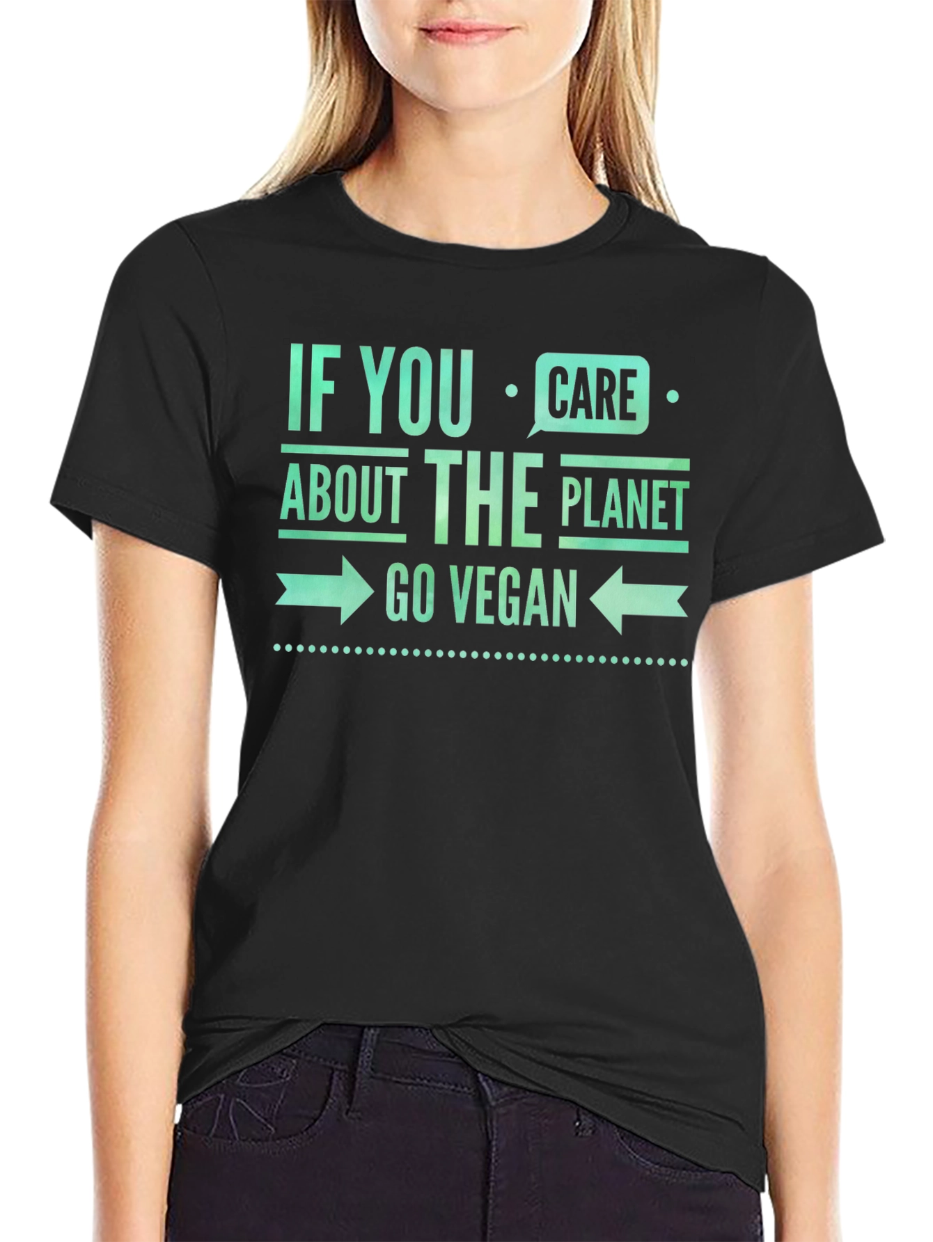 Go Vegan Planet Care Graphic Tee