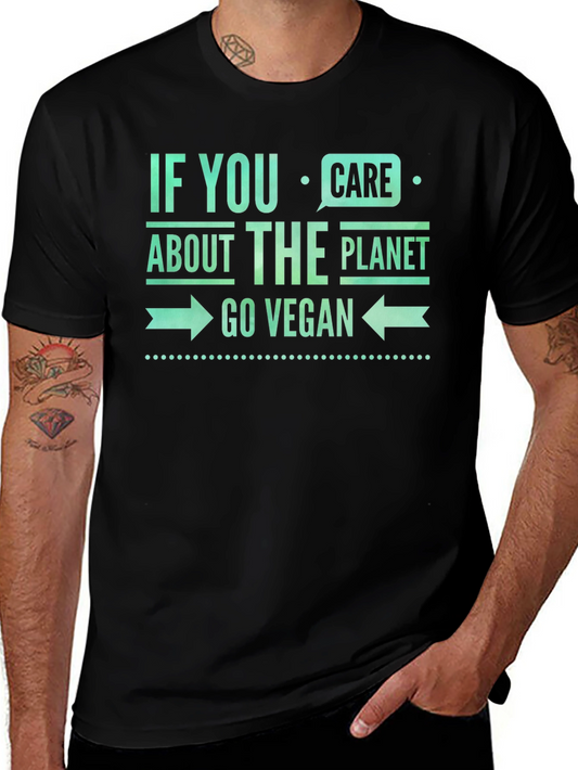 Go Vegan Planet Care Graphic Tee