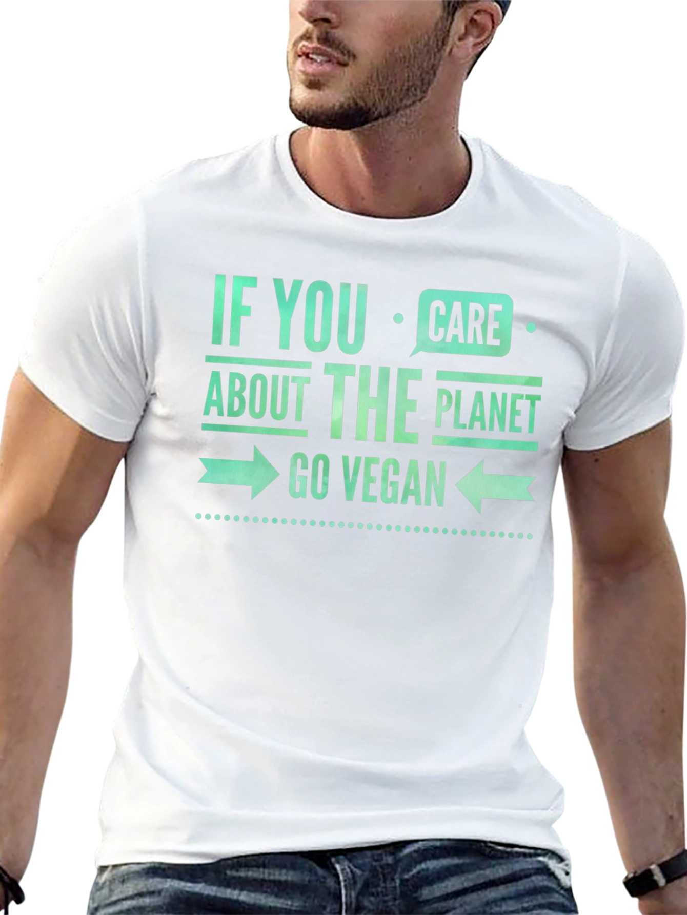 Go Vegan Planet Care Graphic Tee