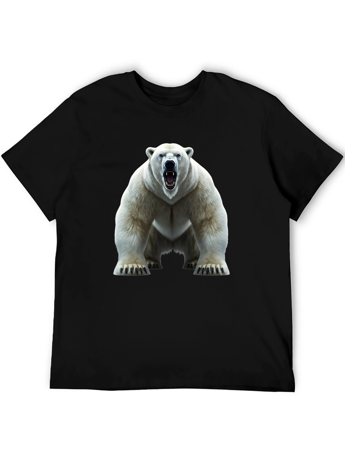 Polar Bear Graphic Tee - Fierce Animal Print