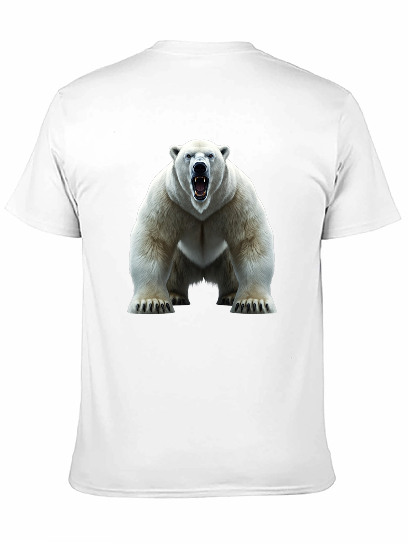 Polar Bear Graphic Tee - Fierce Animal Print