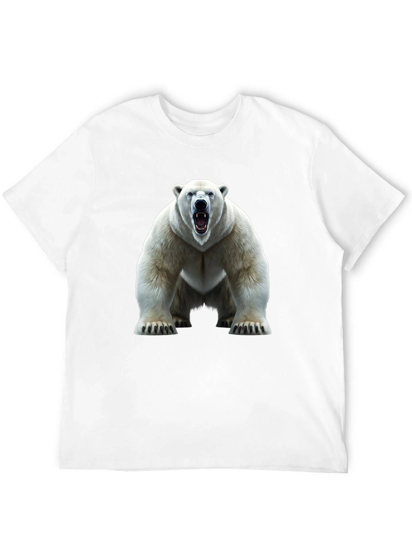 Polar Bear Graphic Tee - Fierce Animal Print