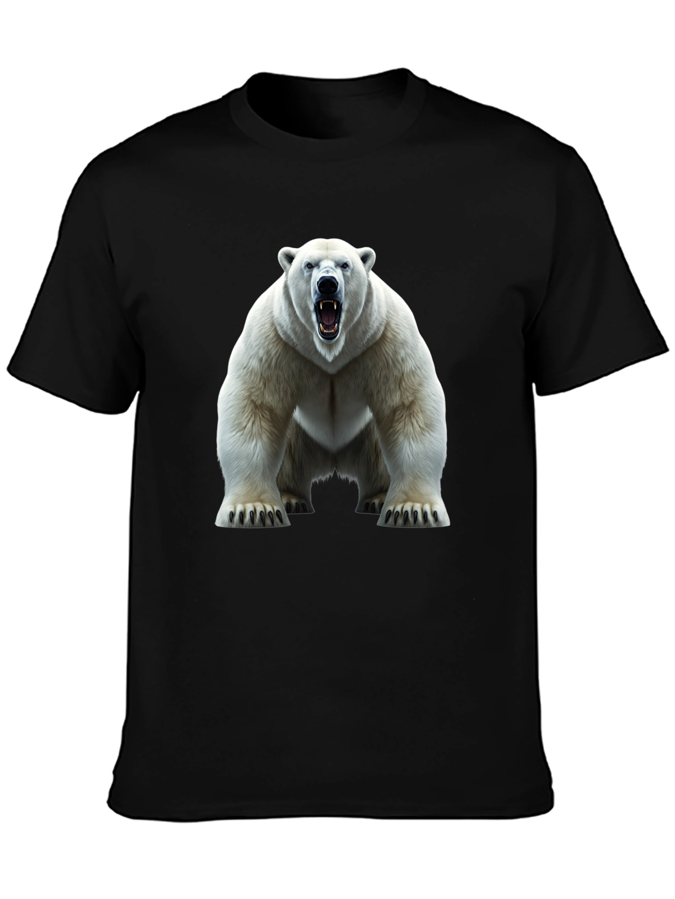 Polar Bear Graphic Tee - Fierce Animal Print