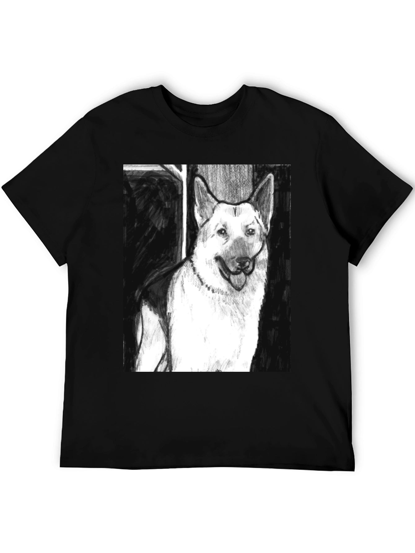 German Shepherd Dog Sketch T-Shirt