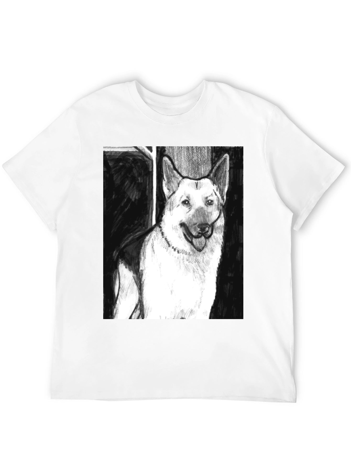 German Shepherd Dog Sketch T-Shirt