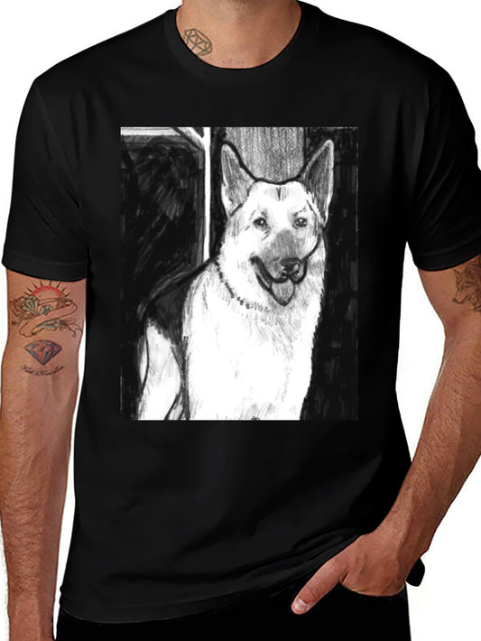 German Shepherd Dog Sketch T-Shirt