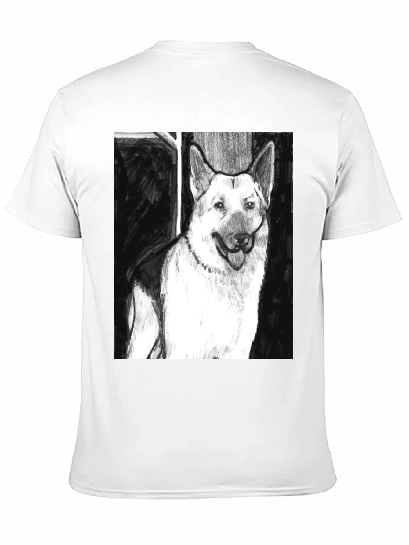 German Shepherd Dog Sketch T-Shirt