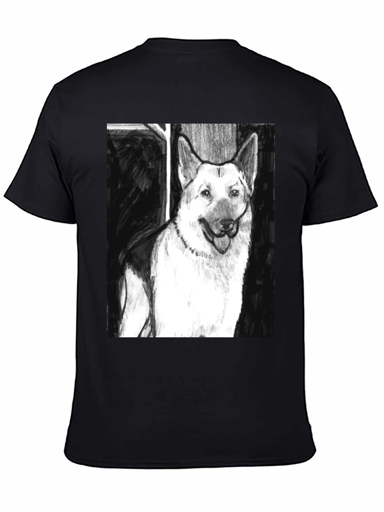 German Shepherd Dog Sketch T-Shirt