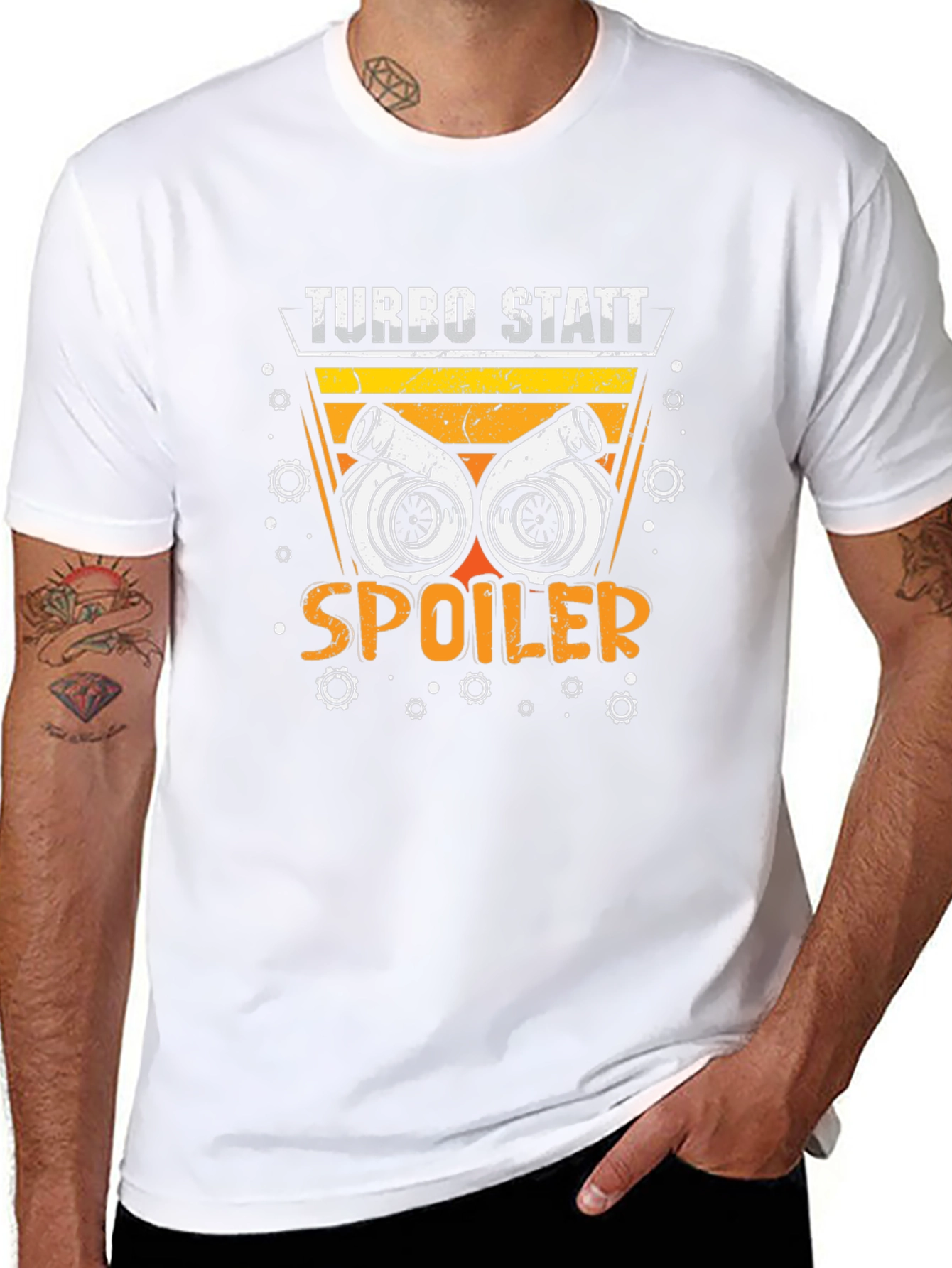 Turbo Statt Spoiler T-Shirt - Automotive Enthusiast