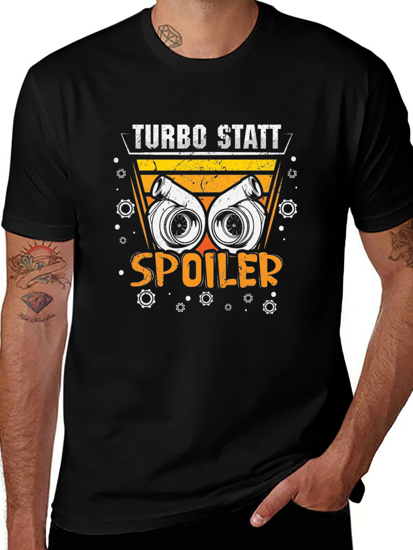 Turbo Statt Spoiler T-Shirt - Automotive Enthusiast
