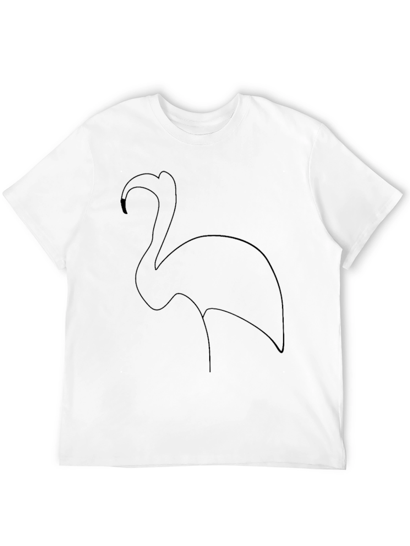 Black Flamingo Graphic Tee - Casual Style