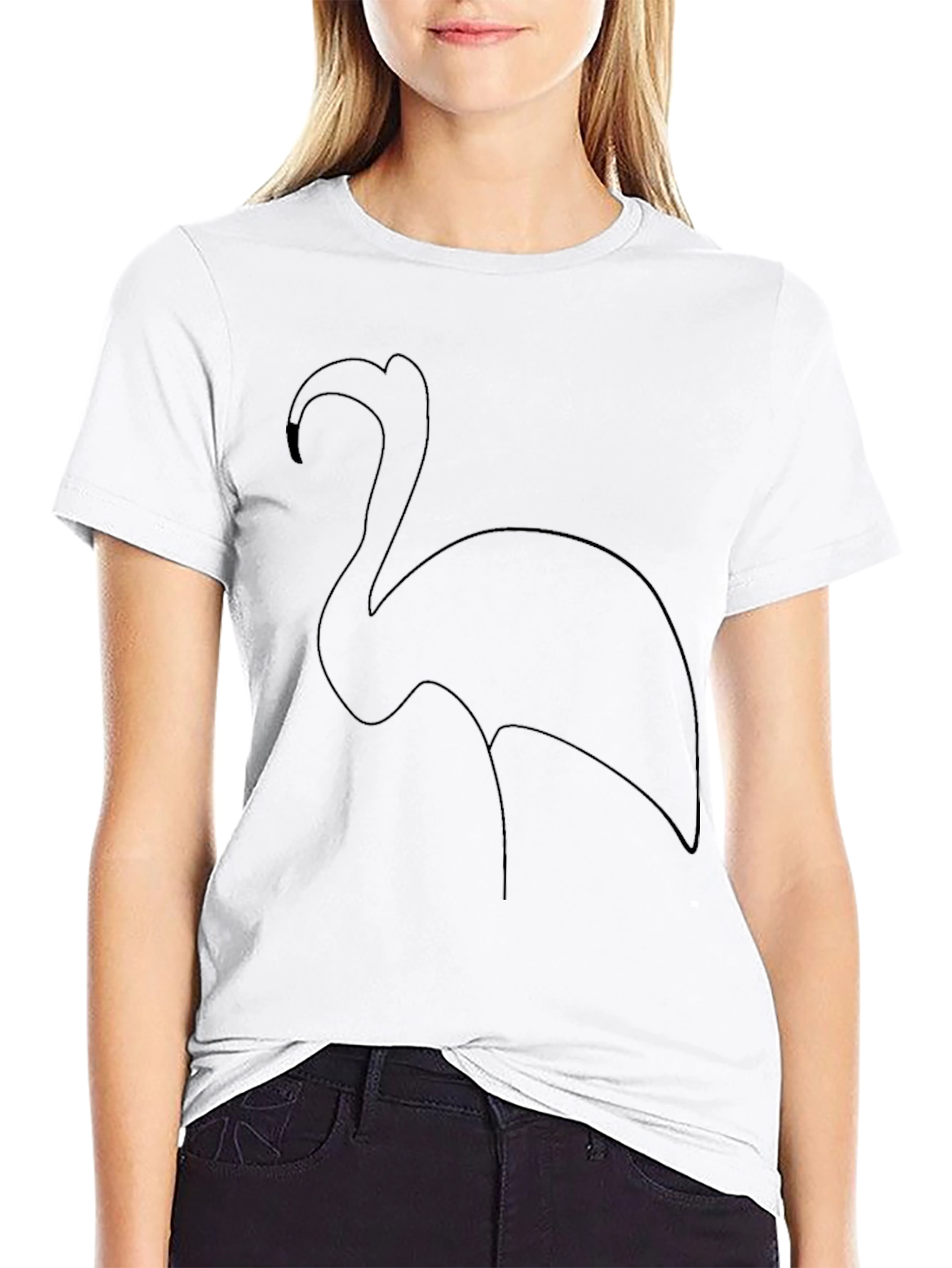 Black Flamingo Graphic Tee - Casual Style