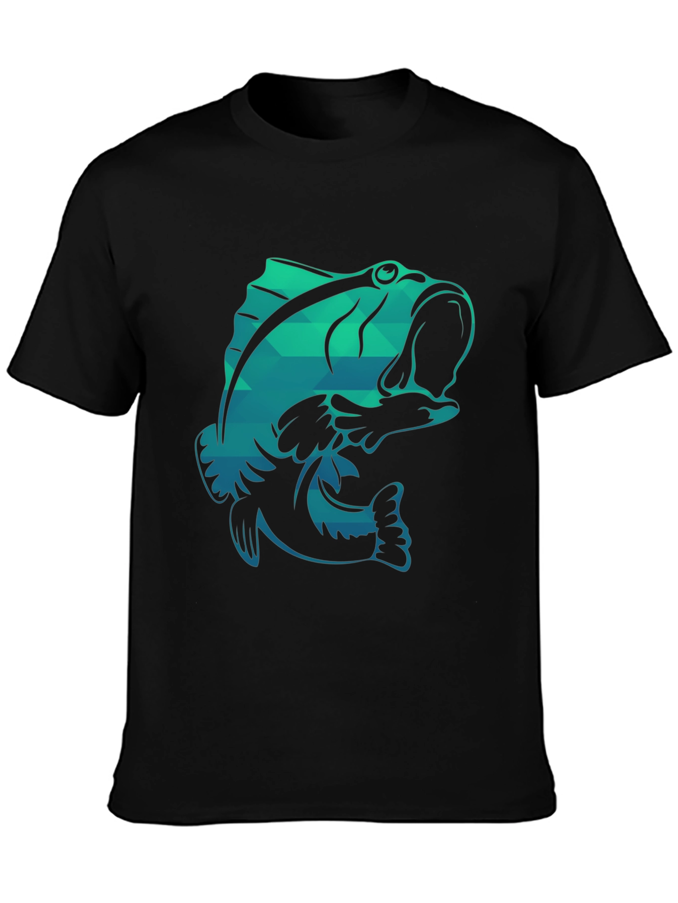 Cool Fish Graphic T-Shirt - Black