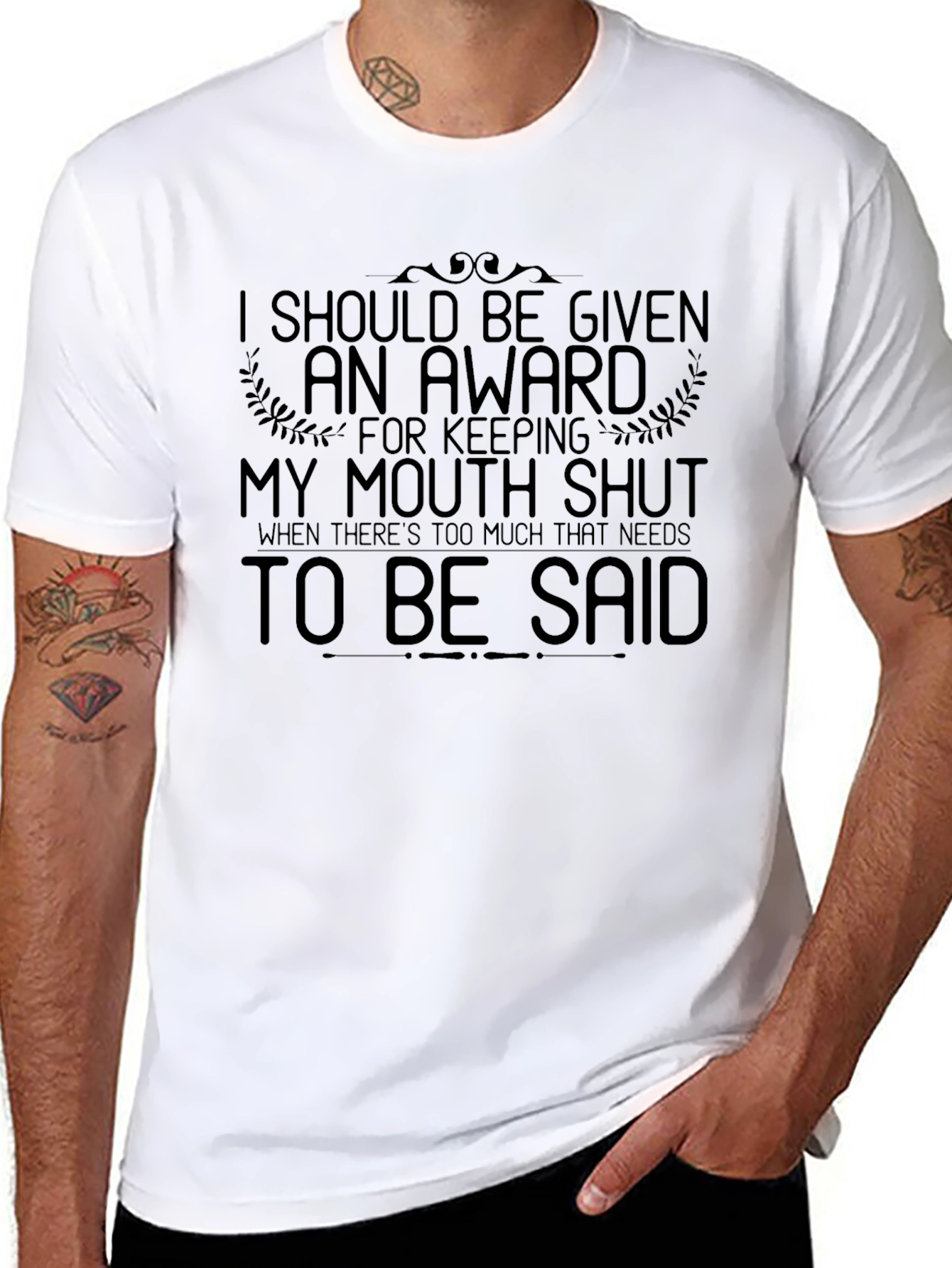 Award Winning Shut Mouth Black Graphic Tee