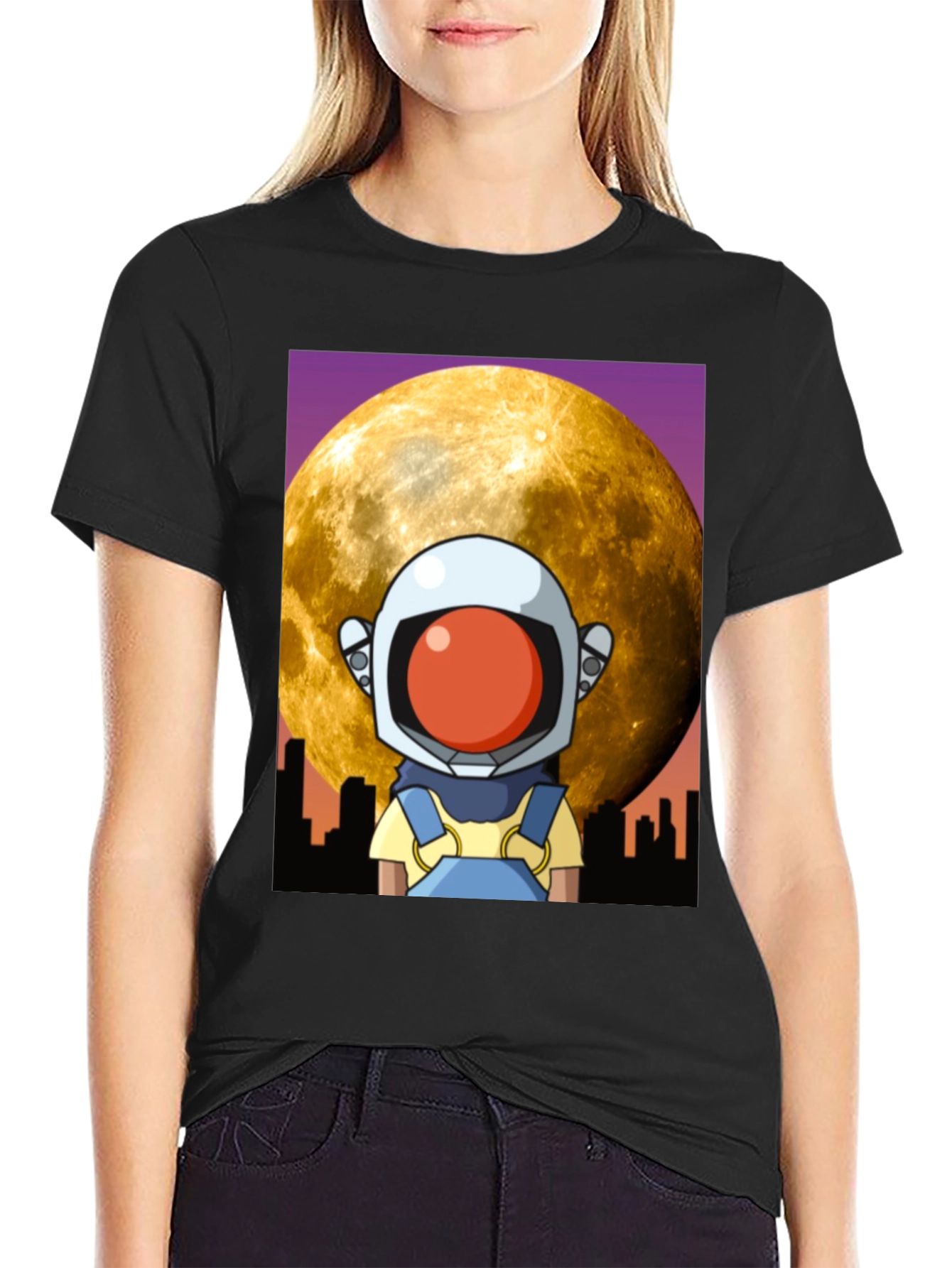 Astronaut Moonscape Graphic Tee
