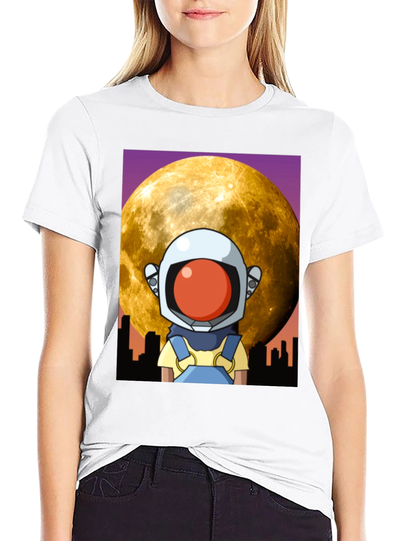Astronaut Moonscape Graphic Tee