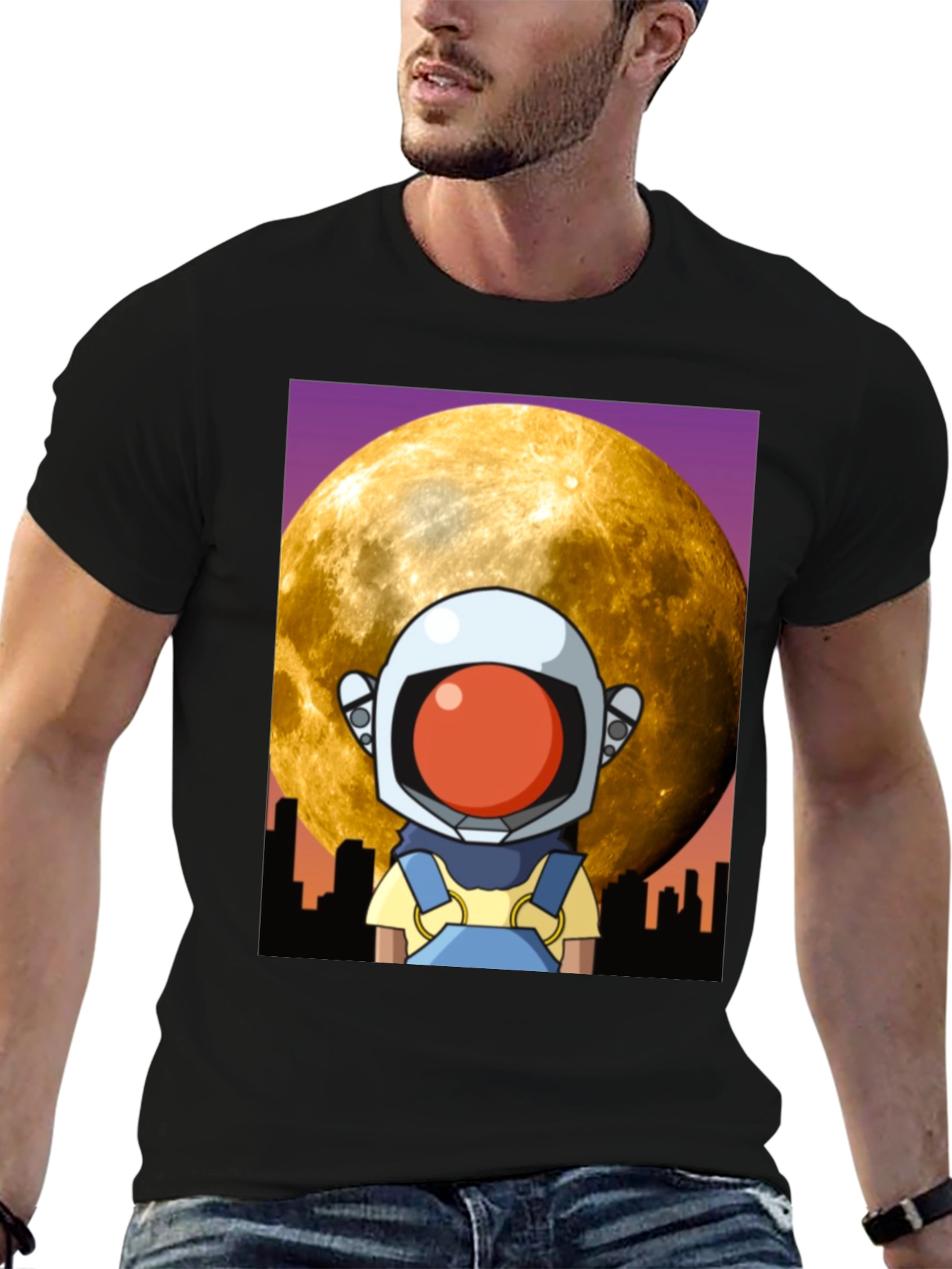 Astronaut Moonscape Graphic Tee