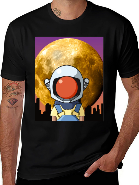 Astronaut Moonscape Graphic Tee
