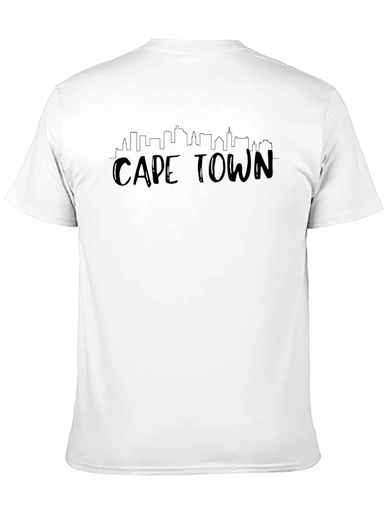 Cape Town Skyline Black Graphic T-Shirt