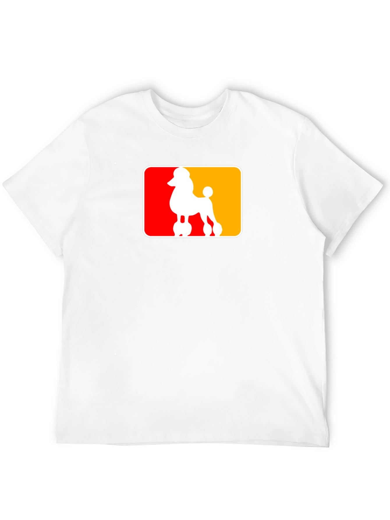 Poodle Silhouette Graphic Tee - Black