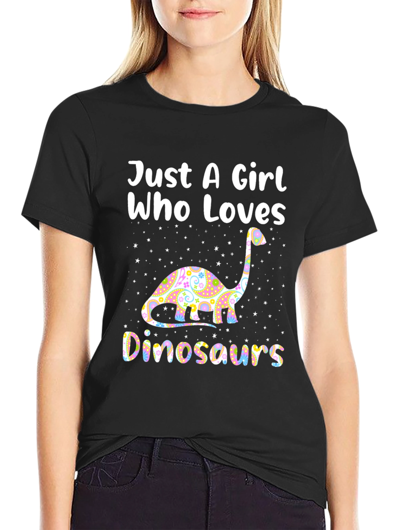 Girl Loves Dinosaurs T-Shirt