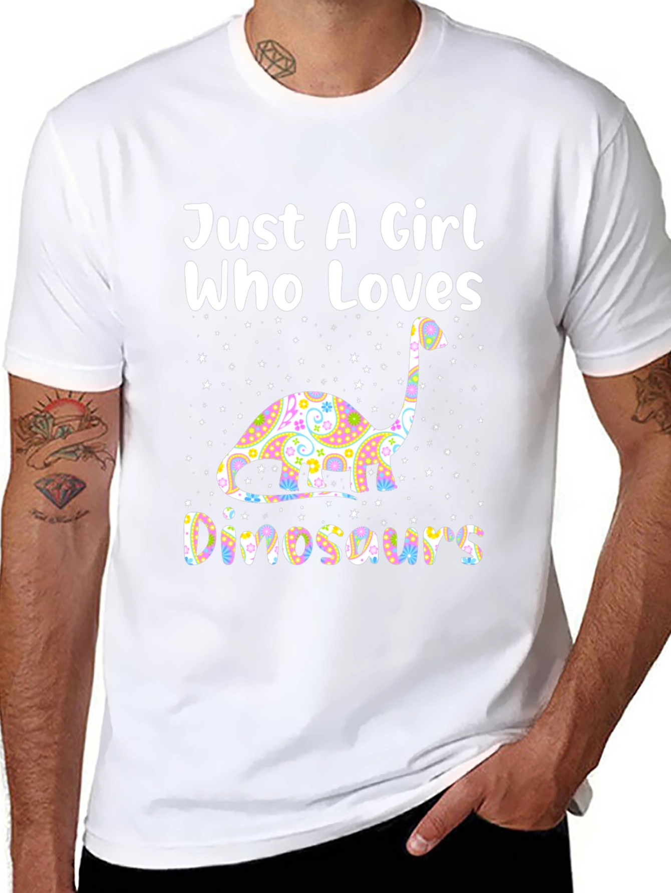 Girl Loves Dinosaurs T-Shirt