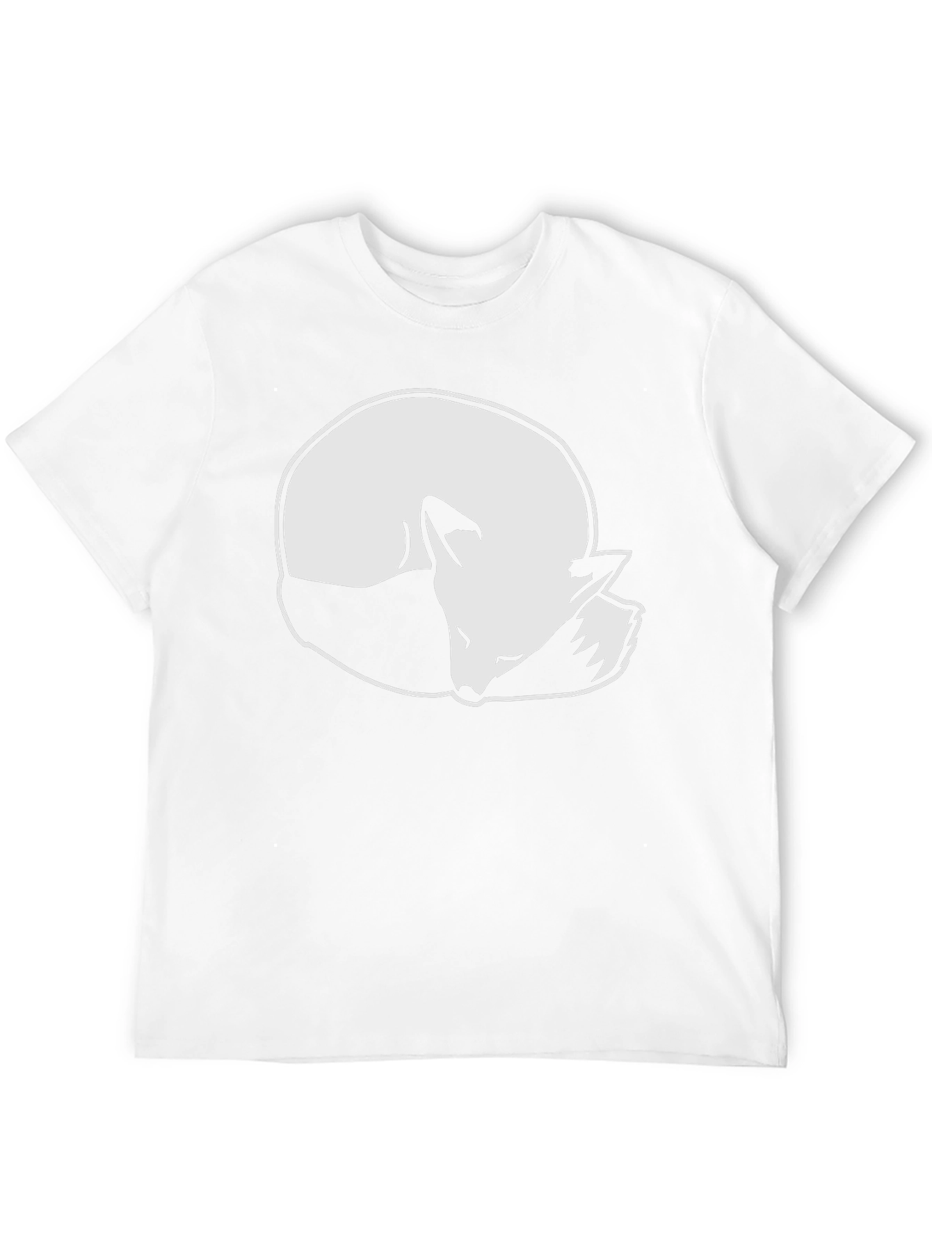 Sleeping Fox Graphic Tee - Stylish Black T-Shirt