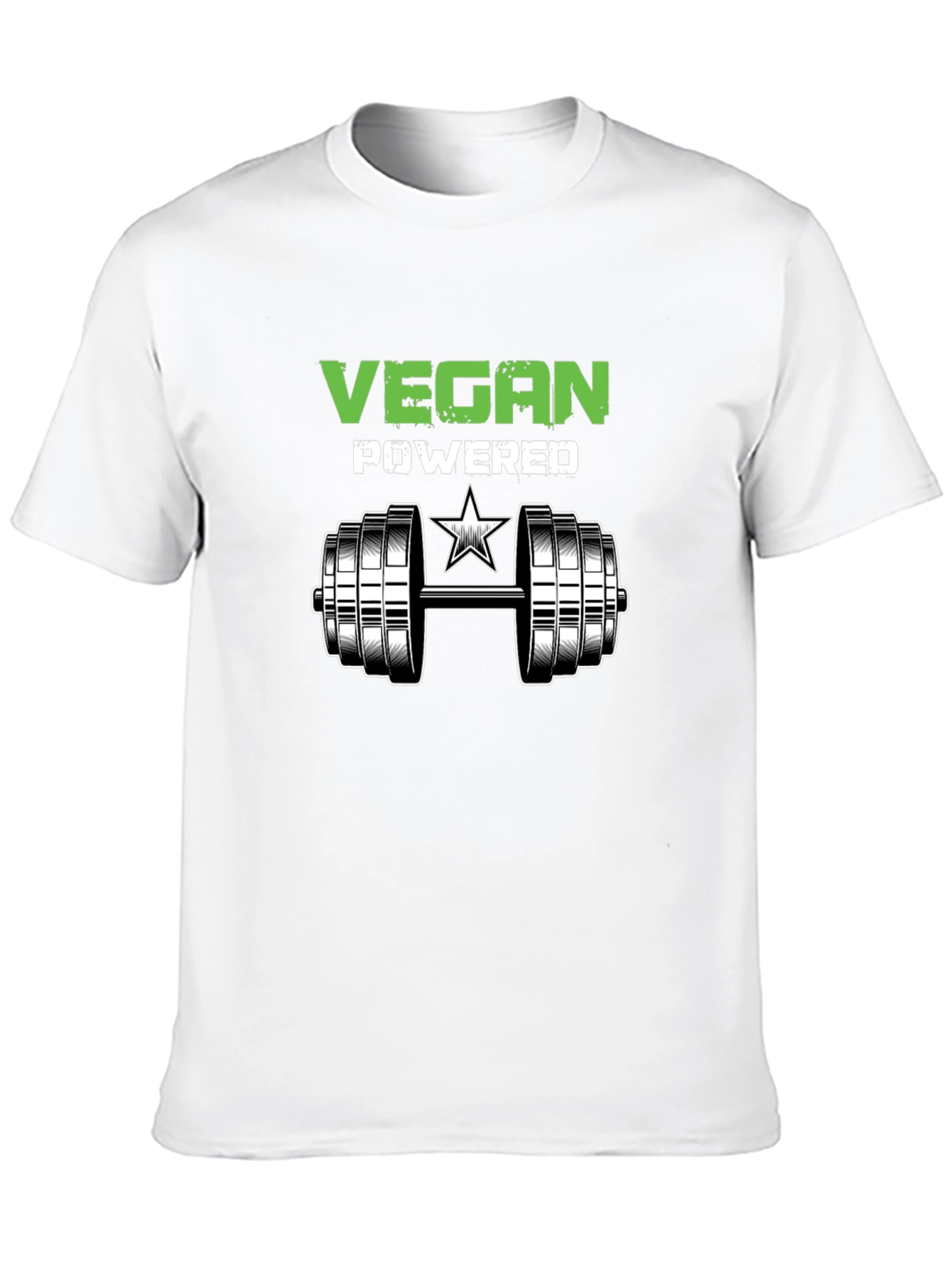 Vegan Powered Workout T-Shirt - Black
