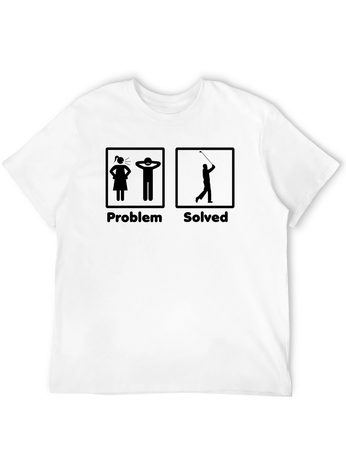Problem Solved Golf T-Shirt - Funny Golfer Tee