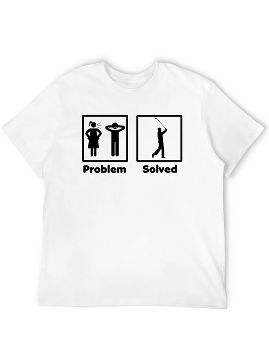 Problem Solved Golf T-Shirt - Funny Golfer Tee