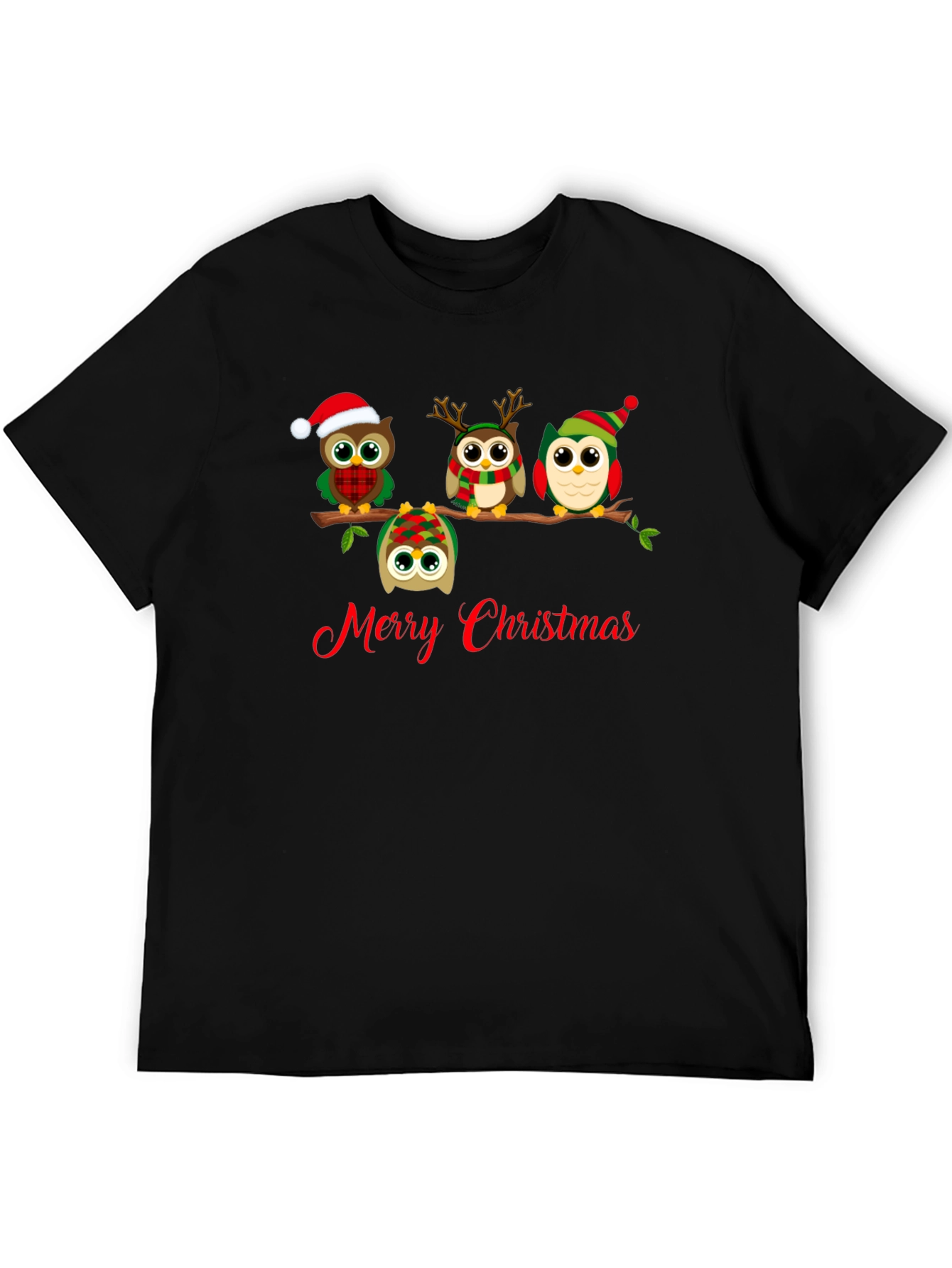 Merry Christmas Owl T-Shirt