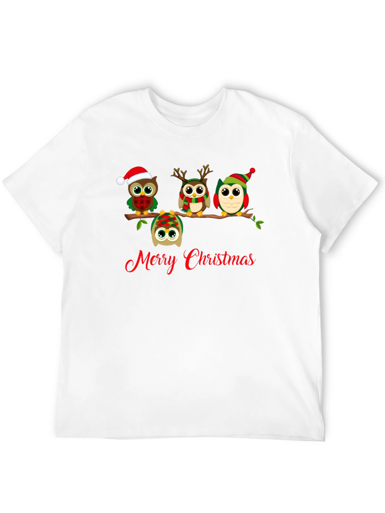 Merry Christmas Owl T-Shirt