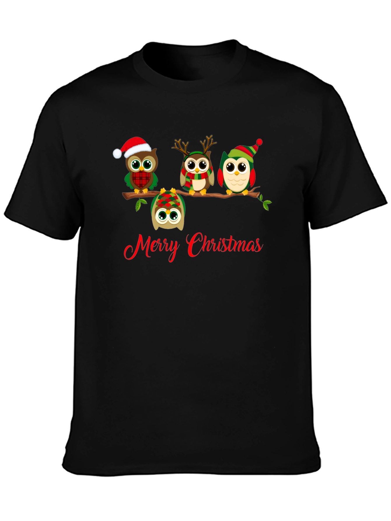 Merry Christmas Owl T-Shirt