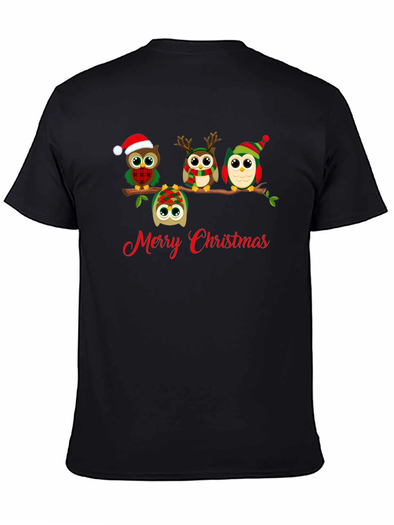 Merry Christmas Owl T-Shirt