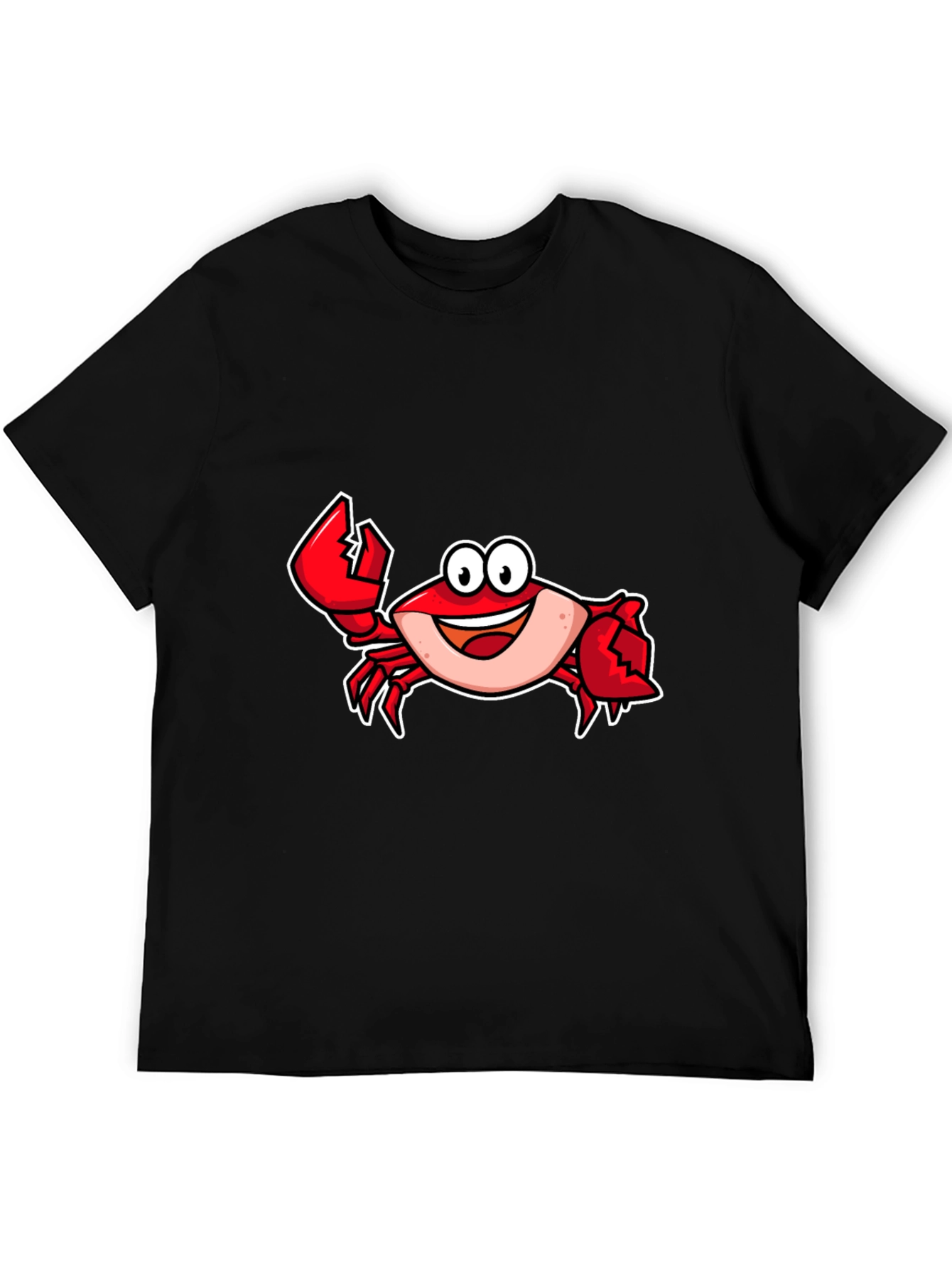 Cartoon Crab Graphic T-Shirt - Fun Stylish Tee