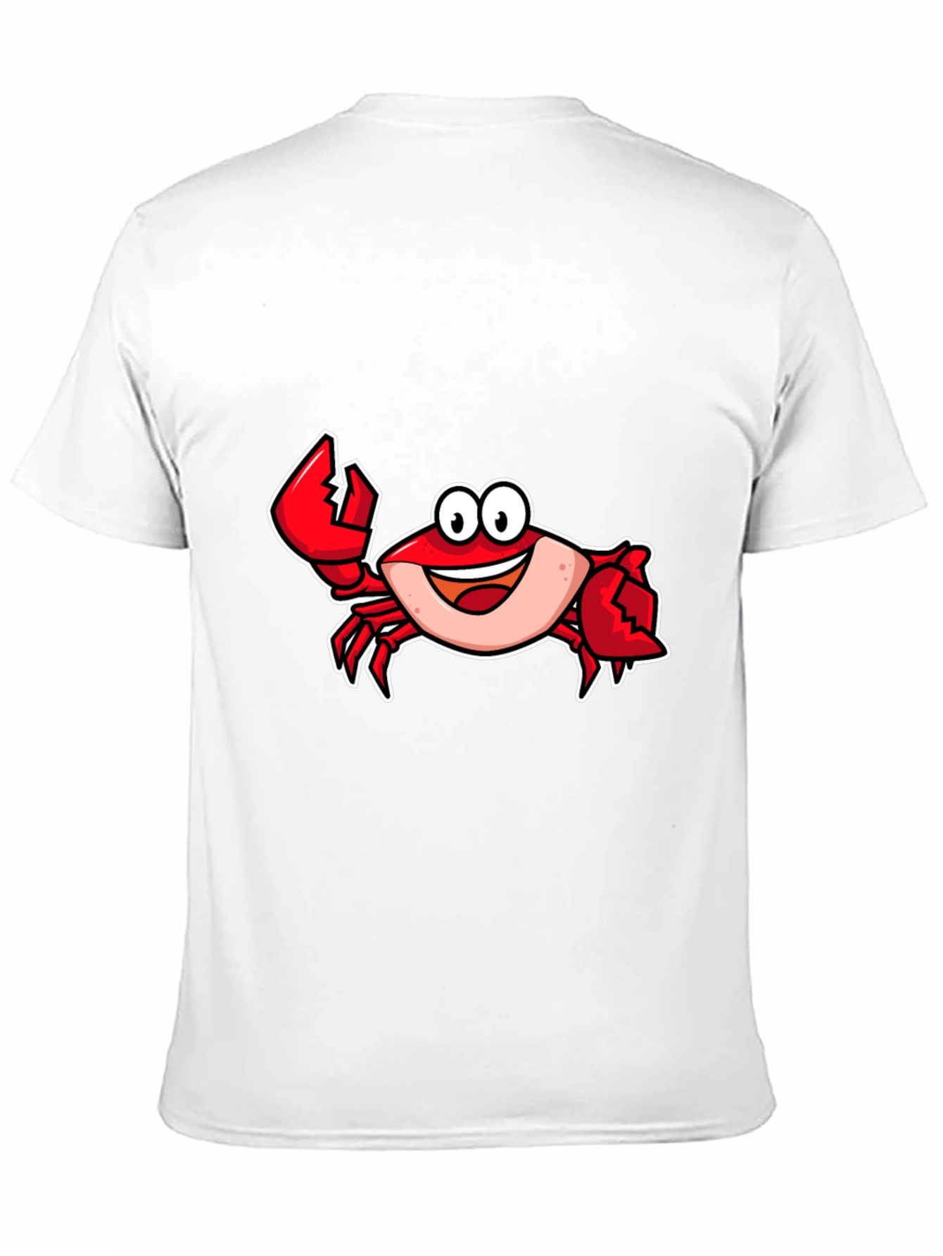 Cartoon Crab Graphic T-Shirt - Fun Stylish Tee