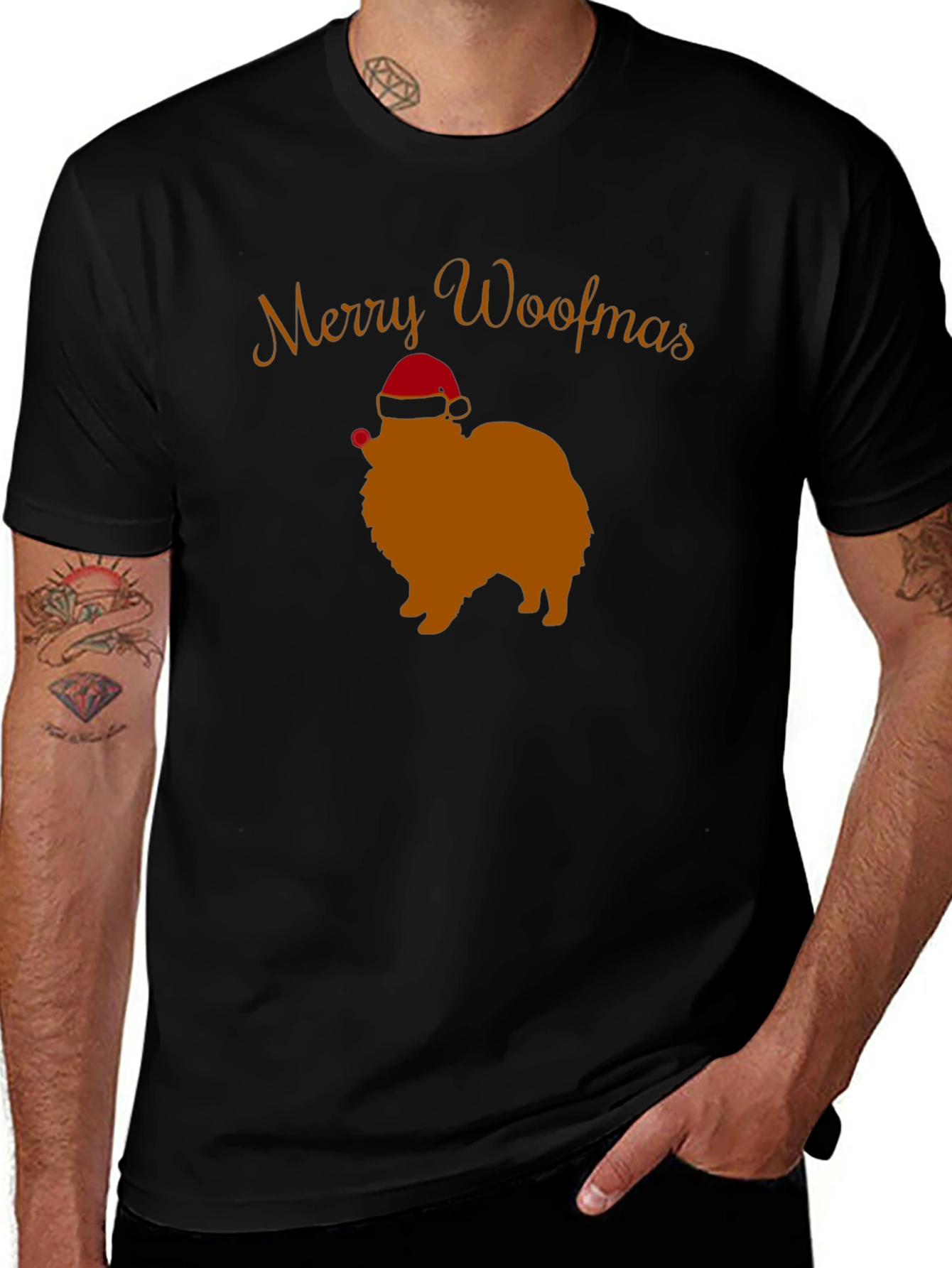 Merry Woofmas Dog T-Shirt
