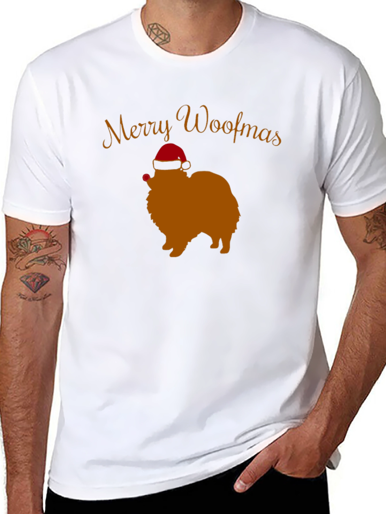 Merry Woofmas Dog T-Shirt