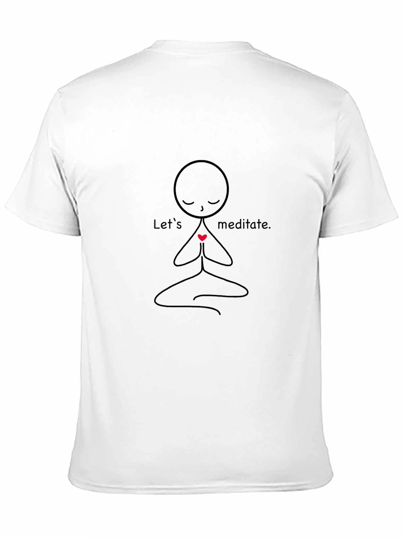 Meditate T-Shirt: Zen Stick Figure Tee