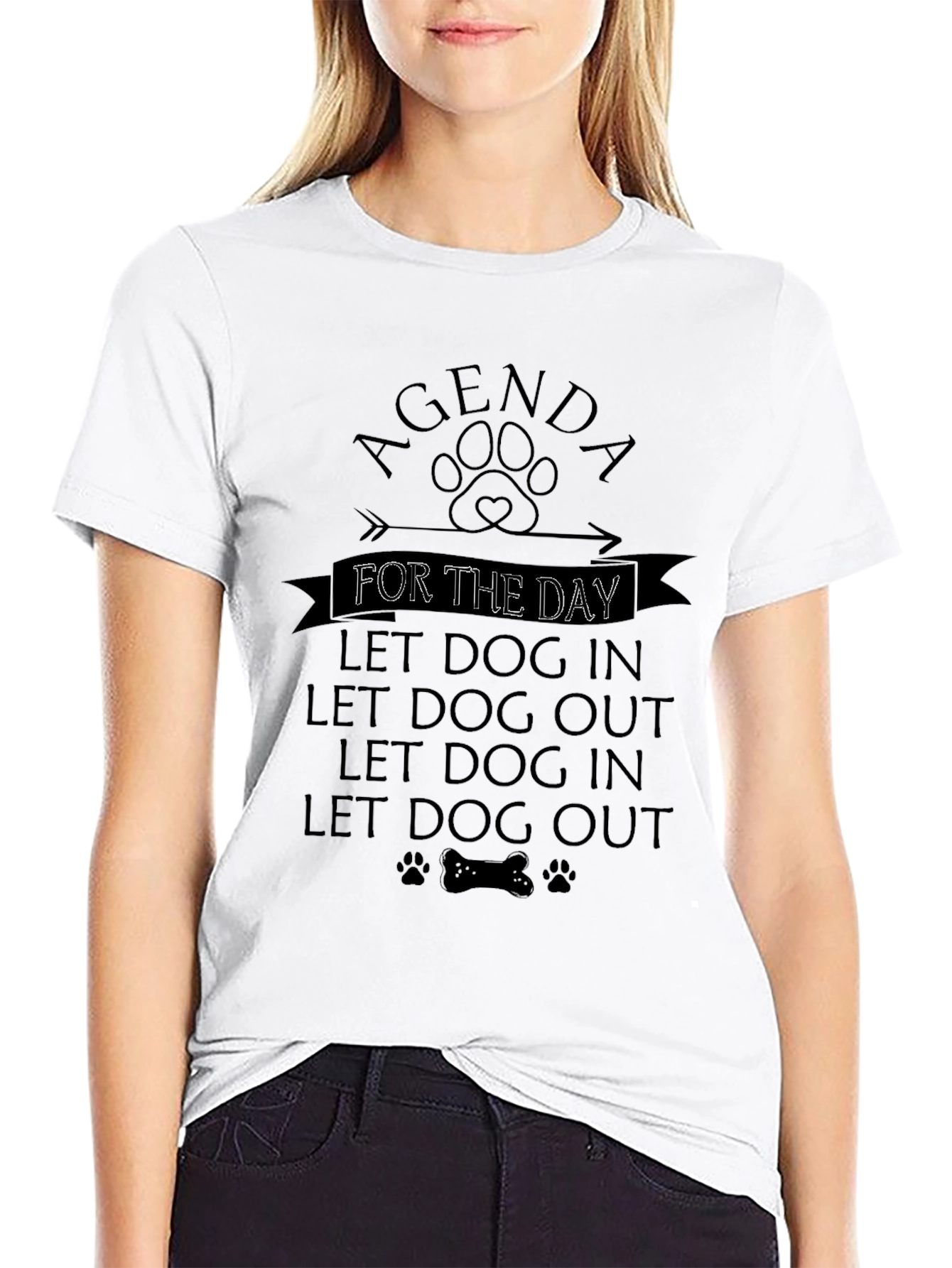 Dog Lover Agenda T-Shirt - Funny Pet Owner Tee