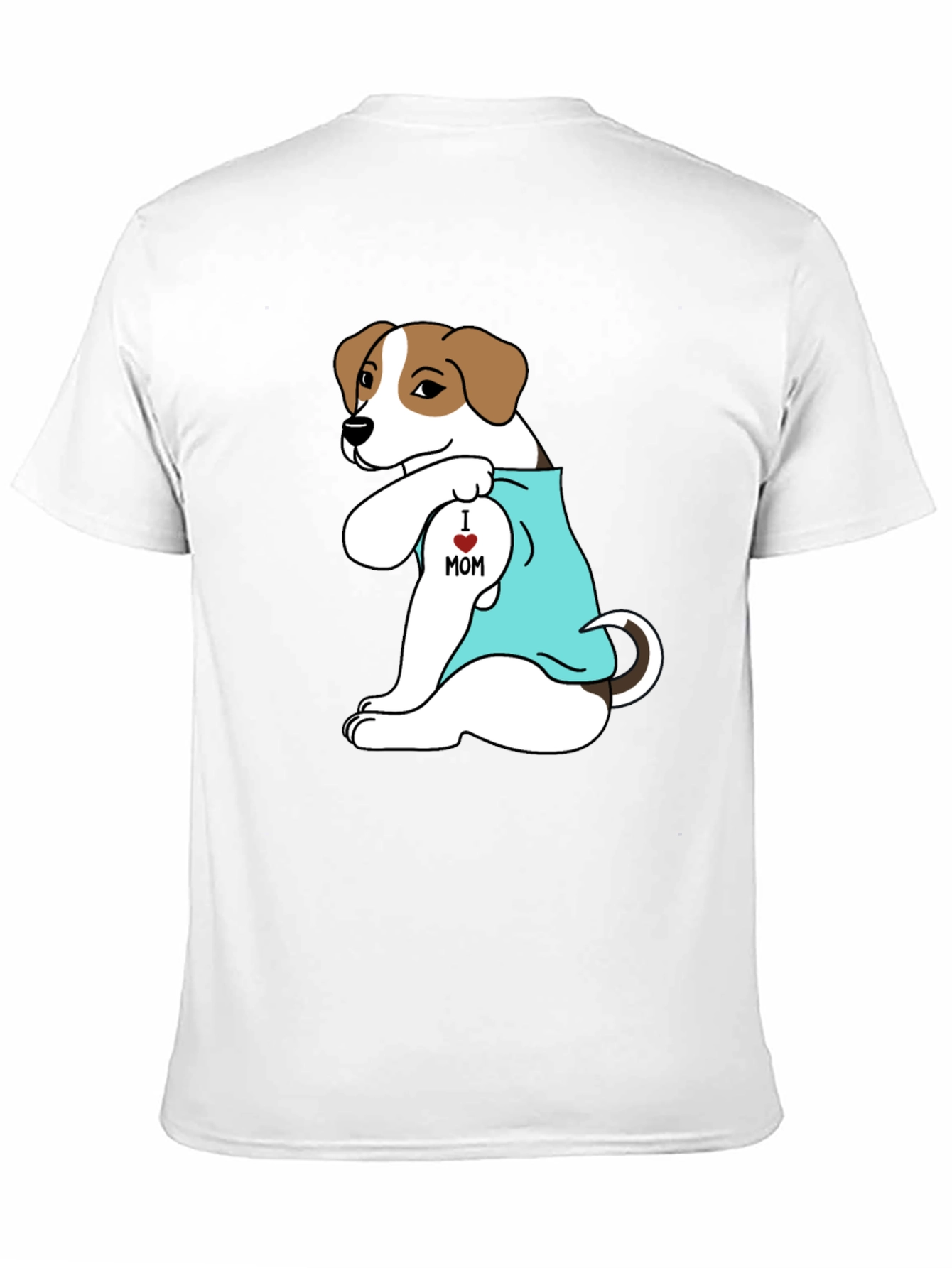 Dog Mom Tattoo T-Shirt - Black Cotton Tee