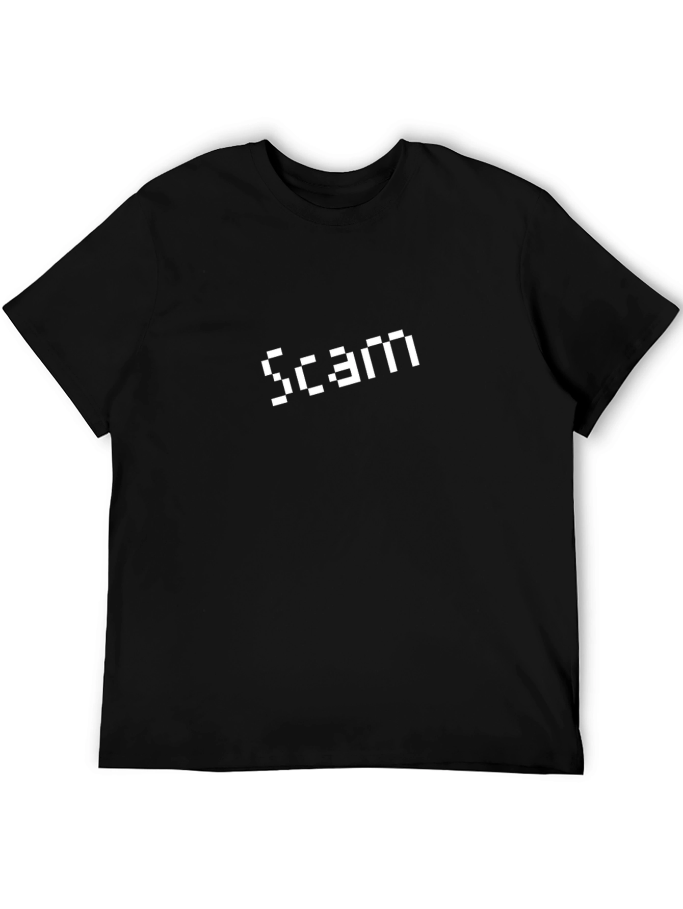 Pixel Scam Tee - Black Graphic T-Shirt