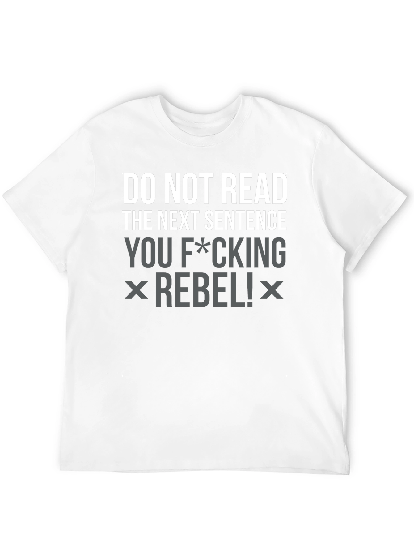 Rebel Slogan Graphic Tee - Black