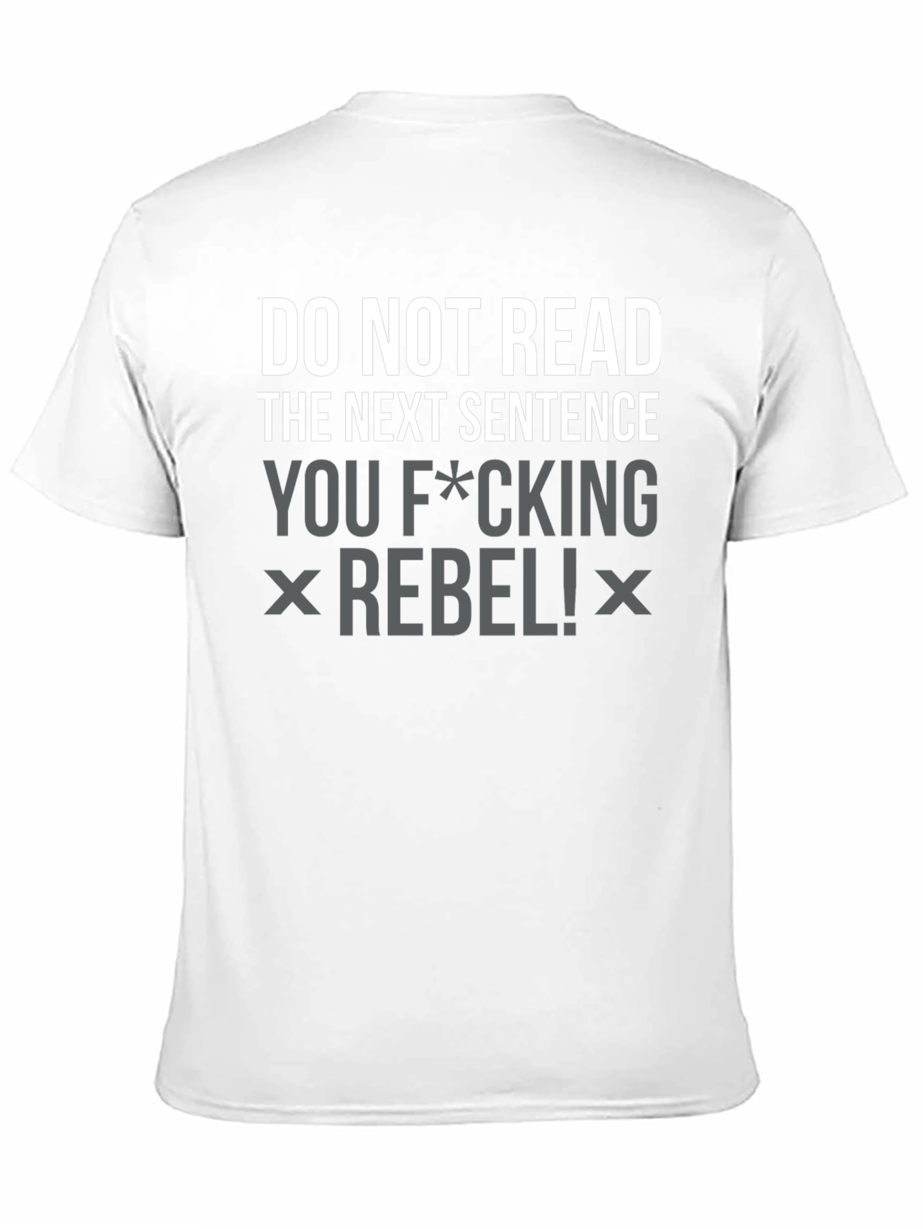 Rebel Slogan Graphic Tee - Black