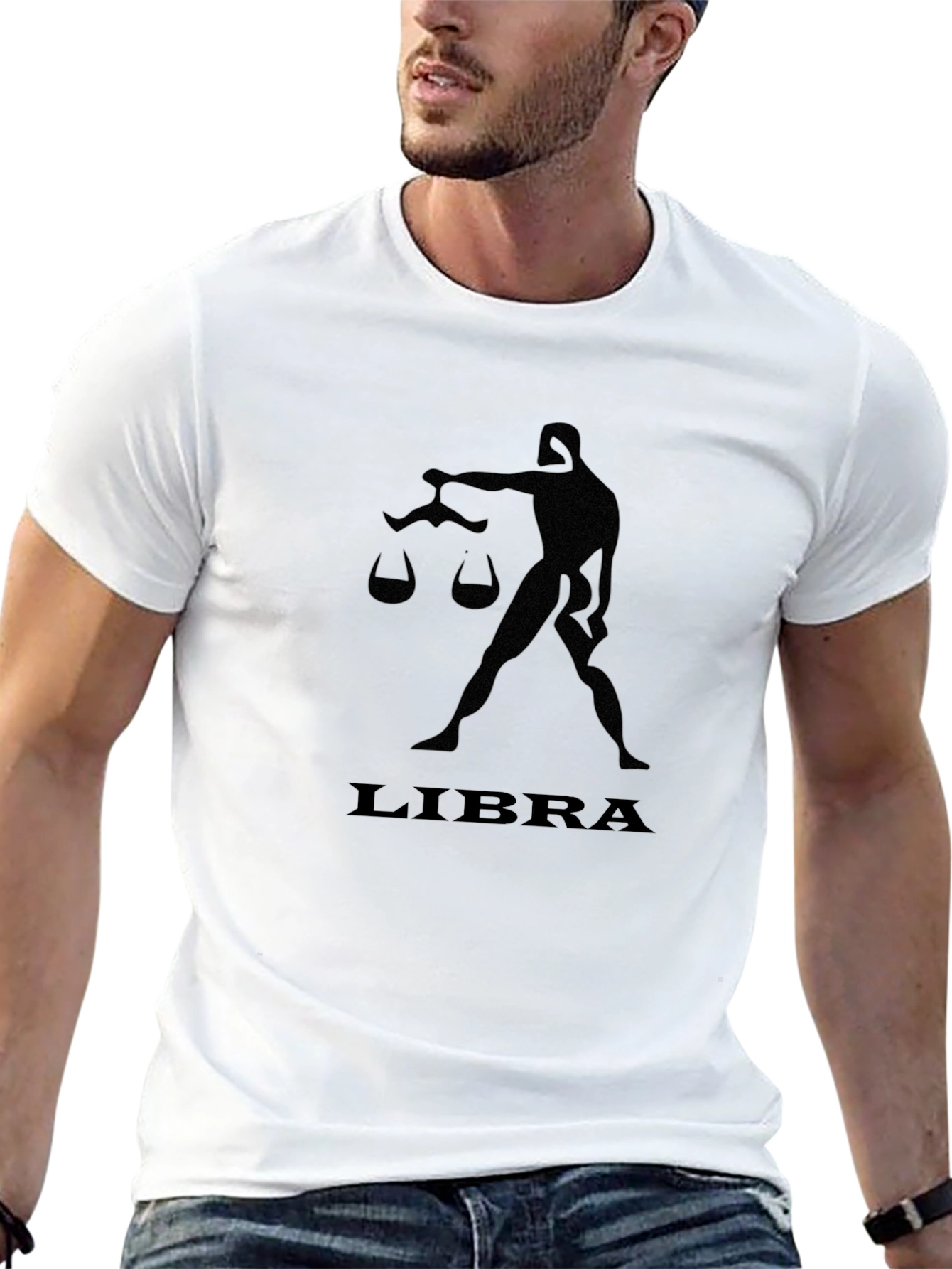 Libra Zodiac Black T-Shirt