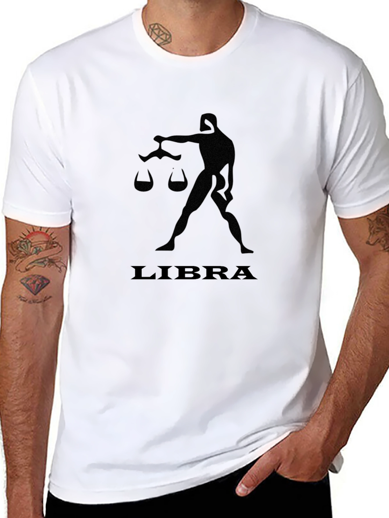 Libra Zodiac Black T-Shirt