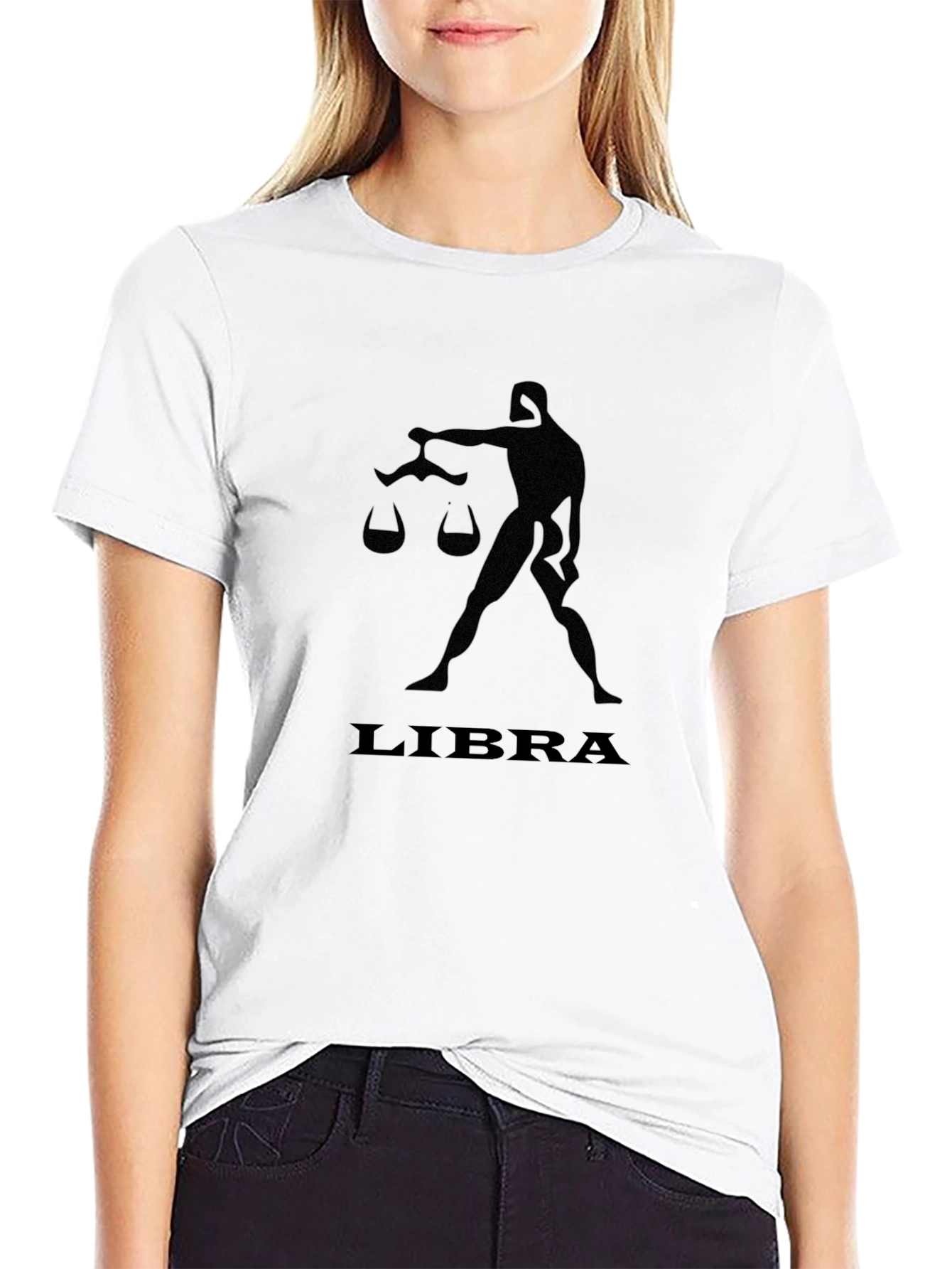 Libra Zodiac Black T-Shirt