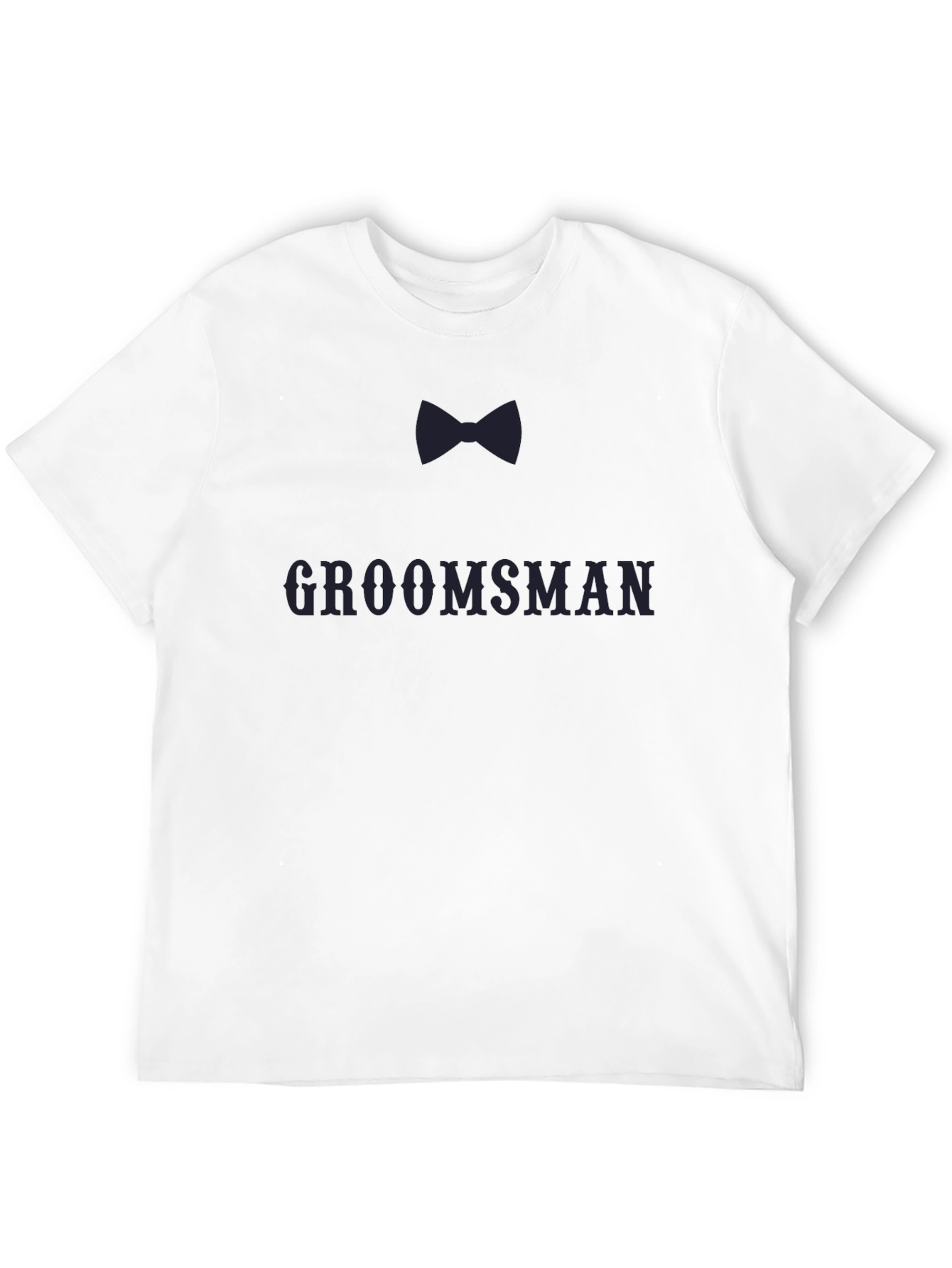 Groomsman Bow Tie T-Shirt - Black