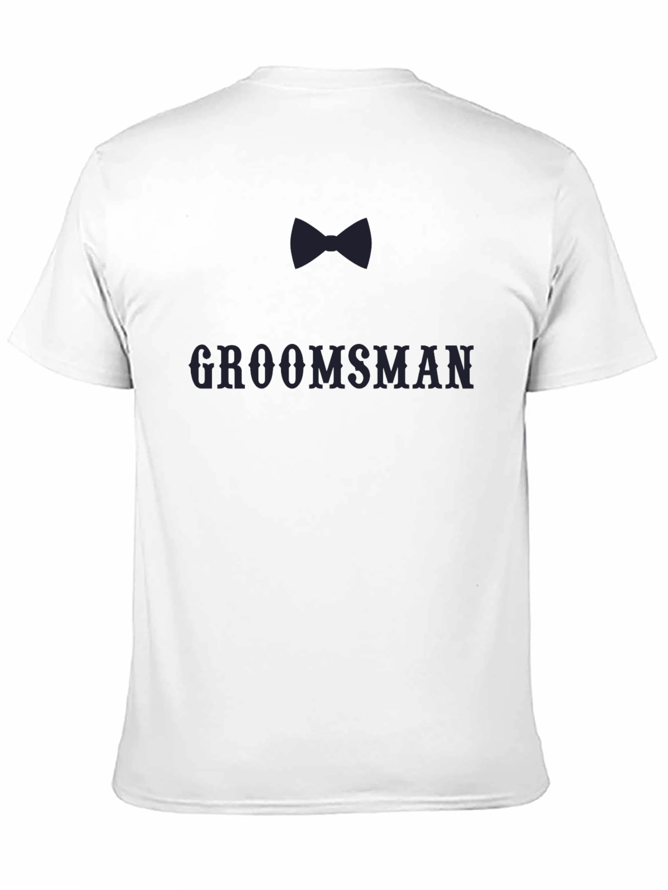 Groomsman Bow Tie T-Shirt - Black