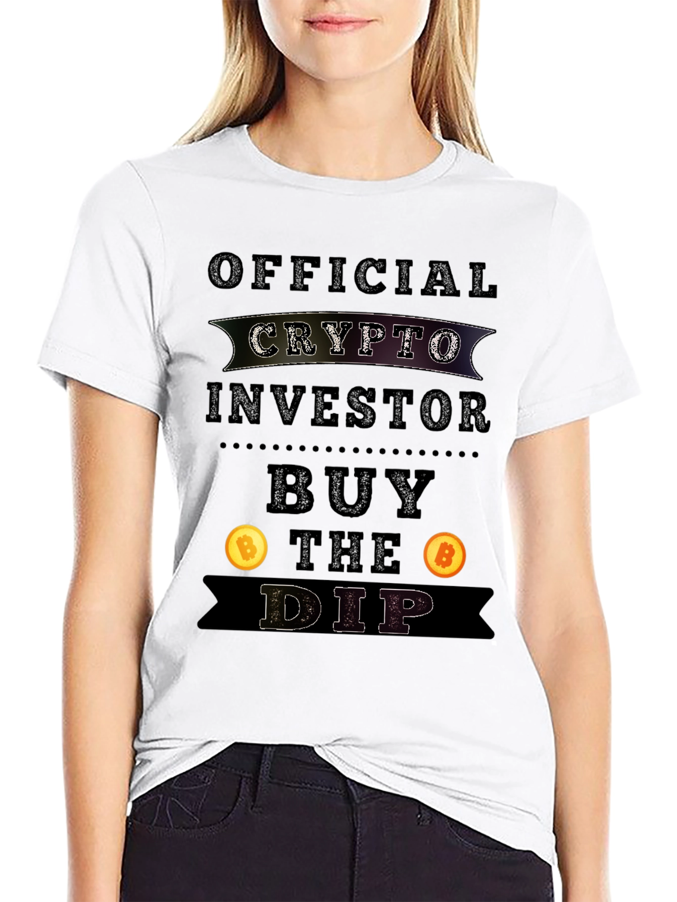 Crypto Investor T-Shirt - Buy the Dip Bitcoin